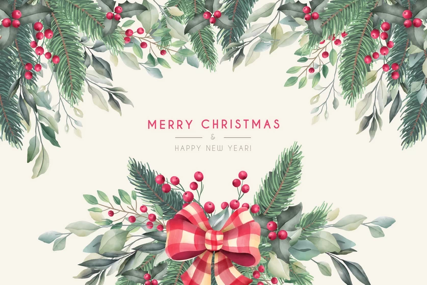 圣诞节圣诞树圣诞老人闪亮装饰电商促销折扣海报PSD模板AI素材【275】